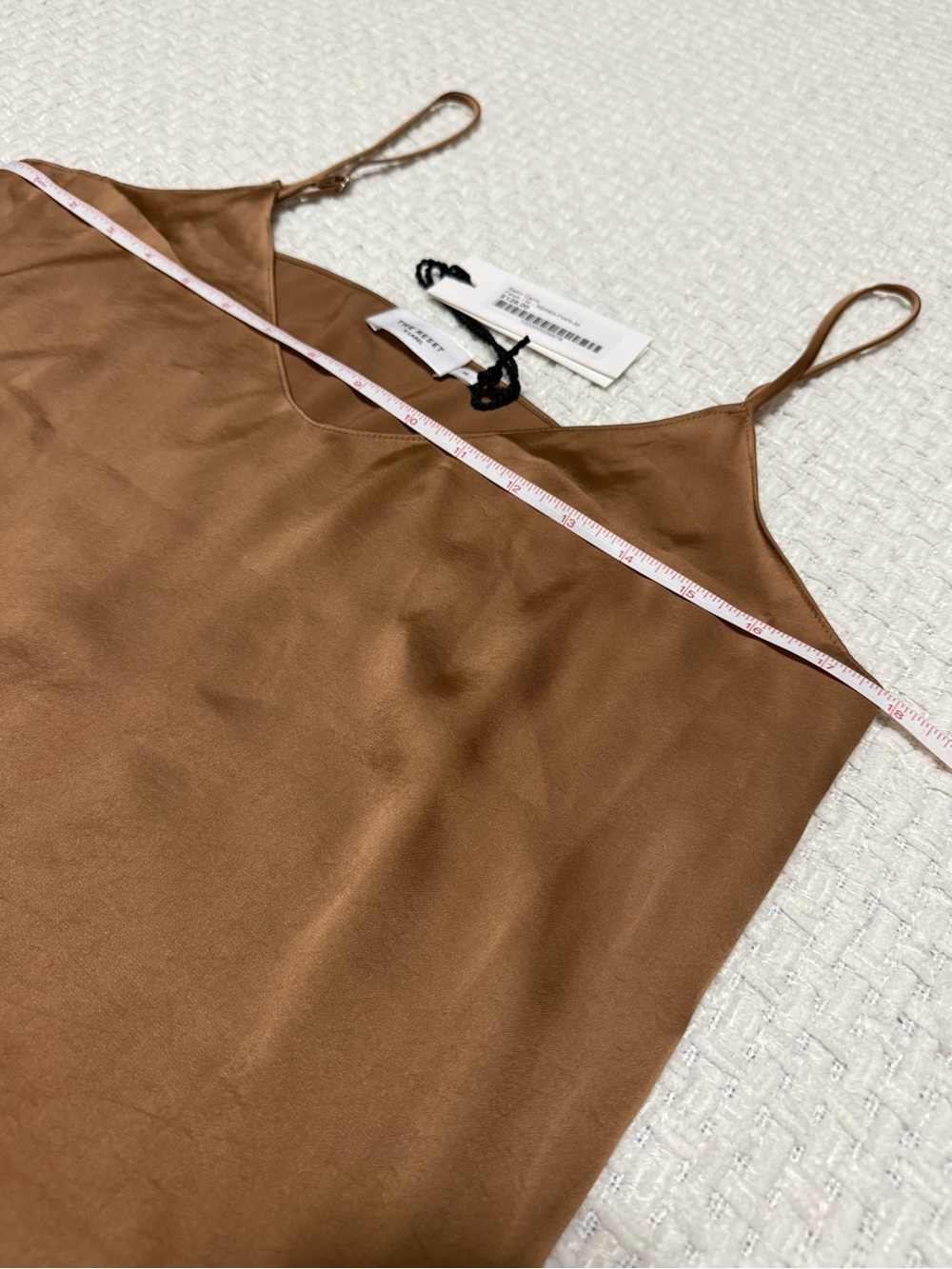 The Reset R Label - Satin Cami
Size M
Brown 
Brand new with tags